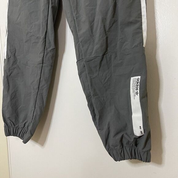 ADIDAS gray tapered windbreaker jogger pants size US medium - Picture 6 of 6
